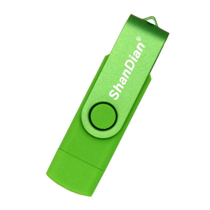 High Speed Flash Drive 16GB - USB en USB-C Stick Geheugen Kaart - Groen