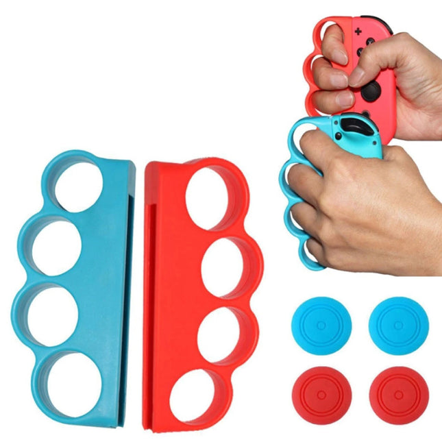 Boks Beugel Grip voor Nintendo Switch Joy-Cons - NS Bluetooth Gamepad Joy Pad Blauw en Rood