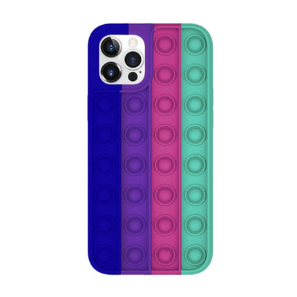 iPhone 7 Plus Pop It Hoesje - Silicone Bubble Toy Case Anti Stress Cover