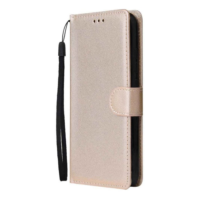 Xiaomi Redmi Note 6 Leren Flip Case Portefeuille - PU Leer Wallet Cover Cas Hoesje Goud