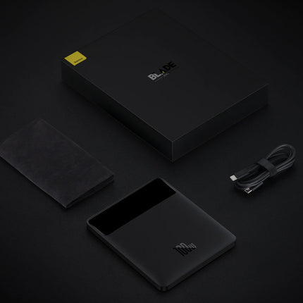 Powerbank 20.000mAh met 4 Oplaadpoorten  - 100W PD Externe Noodaccu LED Display Batterij Oplader Charger Zwart