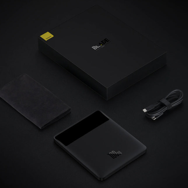 Powerbank 20.000mAh met 4 Oplaadpoorten  - 100W PD Externe Noodaccu LED Display Batterij Oplader Charger Zwart