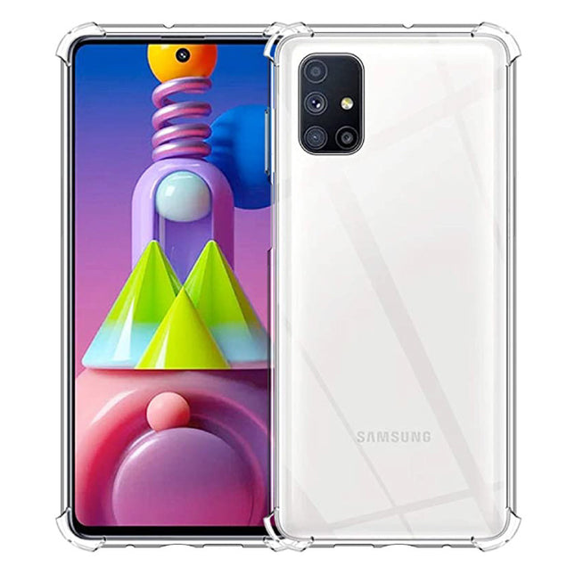 Samsung Galaxy M51 Transparant Bumper Hoesje - Clear Case Cover Silicone TPU Anti-Shock