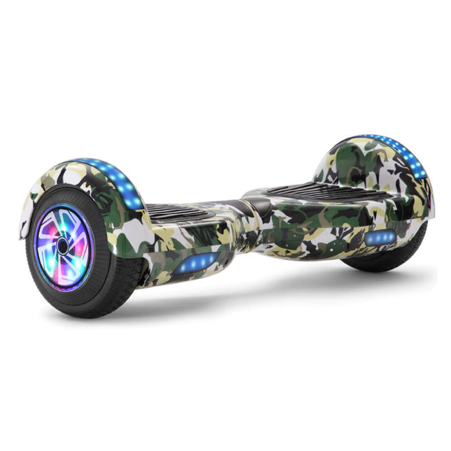 Elektrisch E-Scooter Hoverboard met Bluetooth Speaker - 6.5" - 500W - 2000mAh Batterij - Balance Hover Board Camo