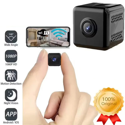 Mini Security Camera - 1080p HD Camcorder Motion Detection Night Vision Alarm - Zwart