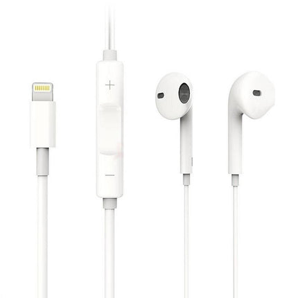 Lightning Wired Oortelefoon Earphones voor iPhone Buds Oortjes Ecouteur met Microfoon Oortelefoon Wit