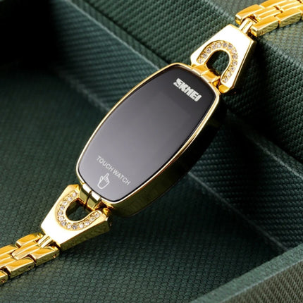 Diamant Horloge voor Vrouwen - Digitaal LED Uurwerk Touch Screen Waterdicht Goud