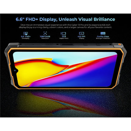 Cyber 13 Pro Smartphone Zwart - Android 13 - 20 GB RAM - 256 GB Opslag - 64MP Camera - 10800mAh Batterij