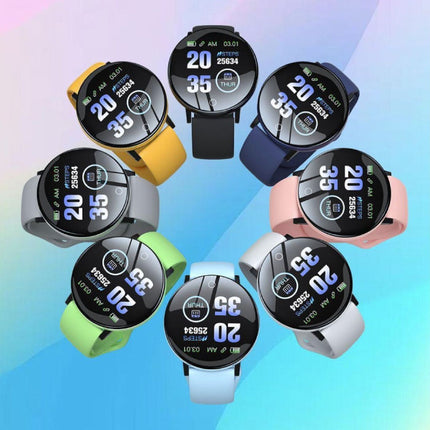 B41 Smartwatch Siliconen Bandje Health Monitor / Activity Tracker Horloge Android iOS Blauw