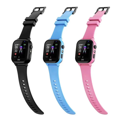 Kids Smartwatch met GPS Tracker - Voor Kinderen Smartband Smartphone Horloge - Blauw
