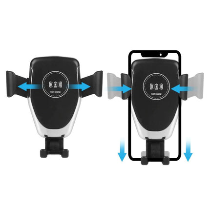 Qi Draadloze Autolader Oplader Universeel 9V - 1.67A Wireless Car Charging Pad Zwart