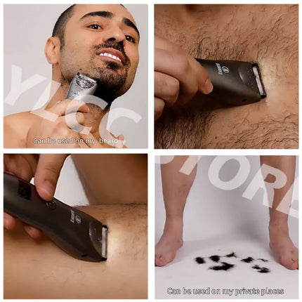 Elektrsiche Tondeuse - Scheerapparaat Schaamhaar Trimmer Draadloos Scheermachine voor Gevoelige Gebieden - Zwart