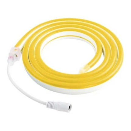 Neon LED Strip 2 Meter - Flexibele Verlichting Tube met Stekker Adapter 12V en Aan/Uit-Schakelaar Waterdicht Geel