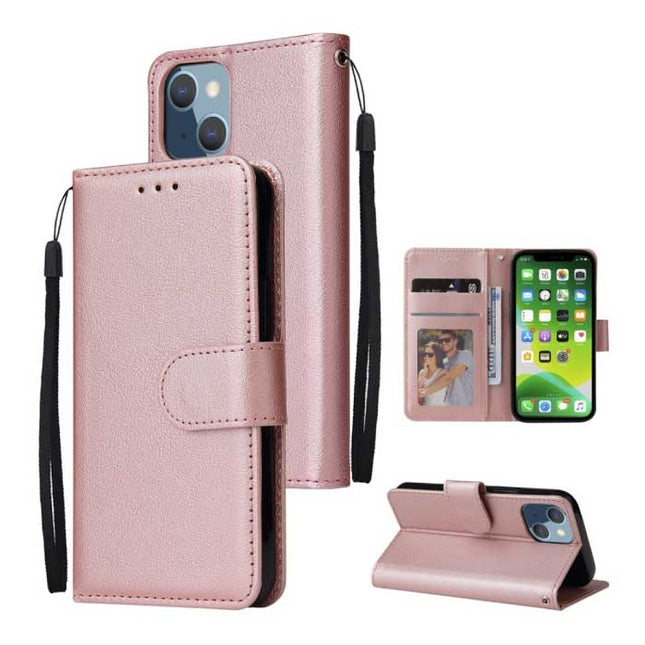 iPhone SE (2016) Flip Case Portefeuille PU Leer - Wallet Cover Hoesje Roze