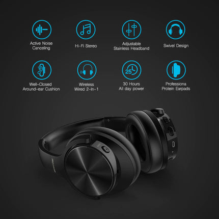 E9 Draadloze Koptelefoon Bluetooth Wireless Noise Cancelling Headphones HiFi