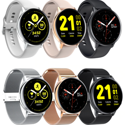 Sport Smartwatch Smartband Smartphone Fitness Activity Tracker Horloge iOS / Android Roze