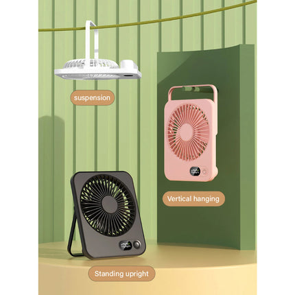 F10 Mini Ventilator - 5 Standen - Draagbare Fan USB Oplaadbaar - Zwart