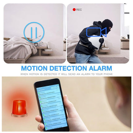 4K Camera Luidspreker met WiFi - Babysit Intercom Smart Home Security Night Vision  Zwart