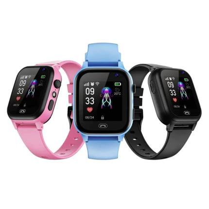 Kids Smartwatch met GPS Tracker - Voor Kinderen Smartband Smartphone Horloge - Roze