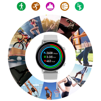 Smartwatch met Extra Bandje - Roestvrij Staal Mesh / Silicoon Fitness Sport Activity Tracker Horloge Android - Zilver