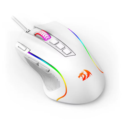 M612 Gaming Muis -  tot 8000 DPI - RGB Optisch Ergonomisch Programmeerbaar - Wit