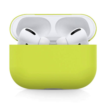 Flexibel Hoesje voor AirPods Pro - Silicone Skin AirPod Case Cover Soepel - Geel