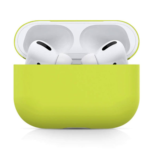 Flexibel Hoesje voor AirPods Pro - Silicone Skin AirPod Case Cover Soepel - Geel