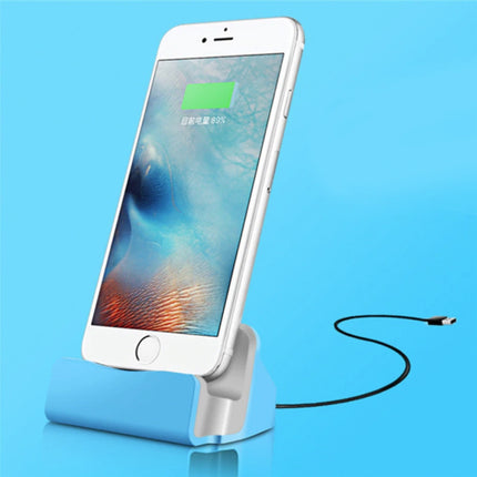 5W Oplader Standaard voor Micro-USB - Telefoon Houder Fast Charging Blauw