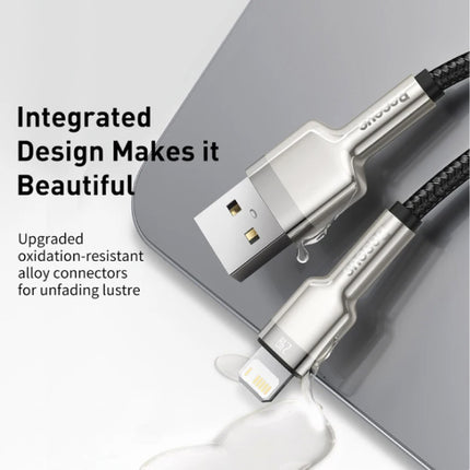 USB Oplaadkabel voor iPhone Lightning - 2 Meter - Gevlochten Nylon - Tangle Resistant Oplader Data Kabel Groen