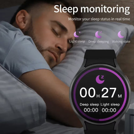 Universe Watch 6 Smartwatch - Silicoon Bandje - 1,40" Display - Hartslag Zuurstof Sport Tracker Horloge - Geel