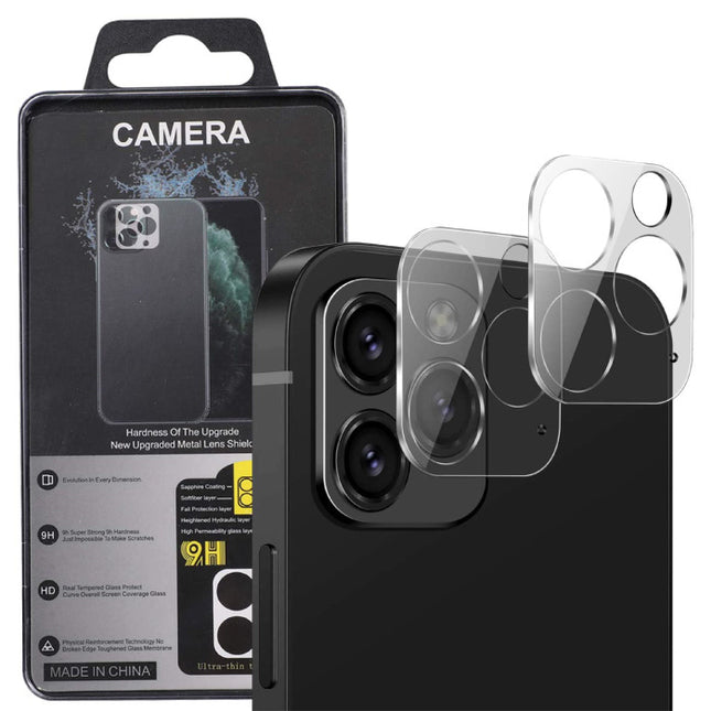 3-Pack iPhone 12 Pro Tempered Glass Camera Lens Cover - Shockproof Case Bescherming