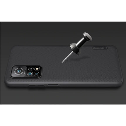 Xiaomi Mi 10T Lite Frosted Shield Hoesje - Shockproof Case Coer Cas Zwart