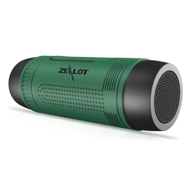 S1 Draadloze Luidspreker met Zaklamp voor Fiets - Soundbar Wireless Bluetooth 5.0 Speaker Box Groen