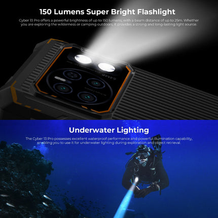 Cyber 13 Pro Smartphone Oranje - Android 13 - 20 GB RAM - 256 GB Opslag - 64MP Camera - 10800mAh Batterij