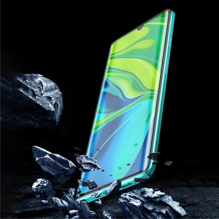 Xiaomi Mi 6 Magnetisch 360° Hoesje met Tempered Glass - Full Body Cover Hoesje + Screenprotector Paars