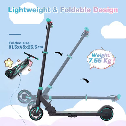 Rockourlife R15 Elektrische Scooter voor Kinderen - Smart E Step - 250W - 20 km/u - Rood