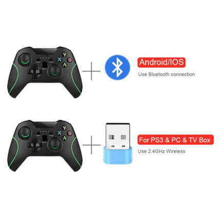 Gaming Controller voor Android/iOS/PC/PS3 met Clip en USB 2.4G Stick - Bluetooth Gamepad Mobiele Telefoon Zwart
