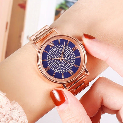 Horloge Luxe Dames - Anoloog Kwarts Uurwerk voor Vrouwen Zwart