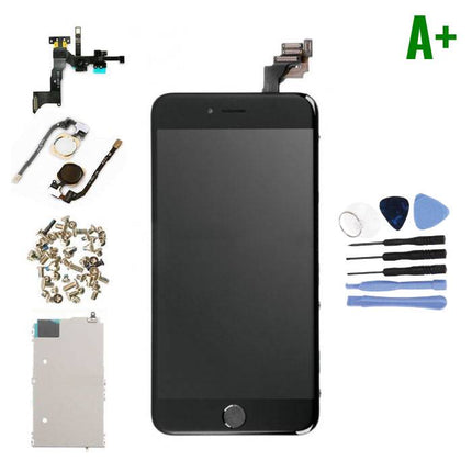 iPhone 6 Plus Voorgemonteerd Scherm (Touchscreen + LCD + Onderdelen) A+ Kwaliteit - Zwart + Gereedschap