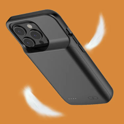 iPhone 15 Plus Powercase 5000mAh - Powerbank Batterij Hoesje Oplader Zwart