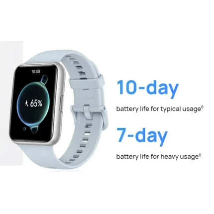 Fit 2 Smartwatch - Siliconen Bandje - 1,74" AMOLED Display - Hartslag Sport Tracker Horloge - Zwart