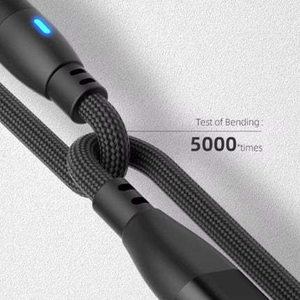 USB Type C naar USB Type C Magnetische Oplaadkabel - 1 Meter - 100W USB-C Fast Charging Oplader Data Kabel - Zwart