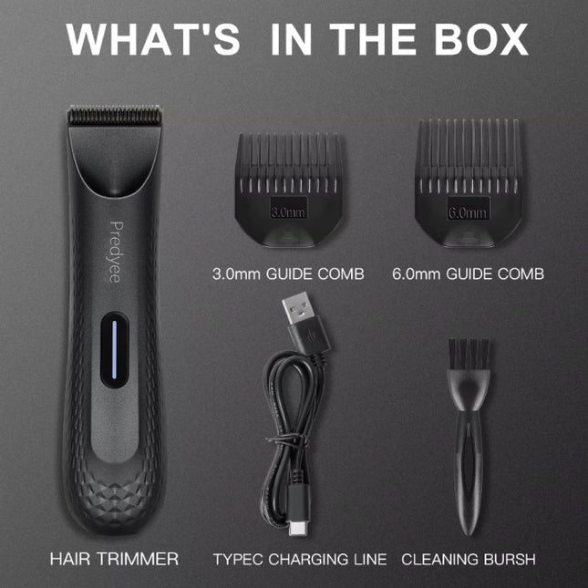 Elektrsiche Tondeuse - Scheerapparaat Trimmer Draadloos Scheermachine - Zwart