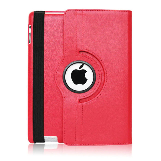 Leren Vouwbare Cover voor iPad 2020 (10.2") - Multifunctioneel Hoesje Case Rood
