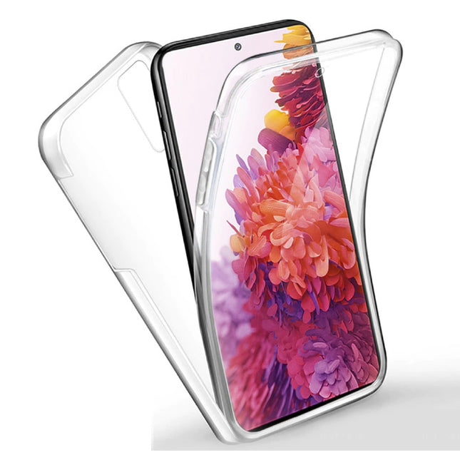 Xiaomi Redmi Note 10 Full Body 360° Hoesje - Volledige Bescherming Transparant TPU Silicone Case + PET Screenprotector