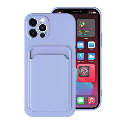 iPhone XS Kaarthouder Hoesje - Wallet Card Slot Cover Lichtblauw