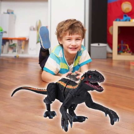 RC Dinosaurus (Indominus Rex) met Afstandsbediening - Bestuurbaar Speelgoed Dino Robot Zwart