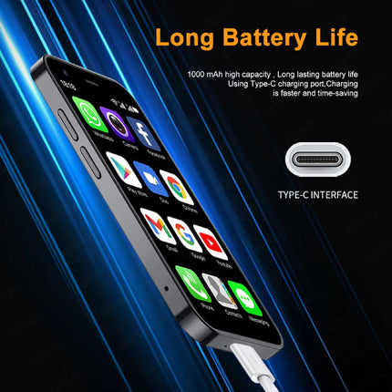 P60 Pro Mini Smartphone - 2 GB RAM - 16 GB Opslag - 2 MP Camera - 1000mAh Batterij - Blauw