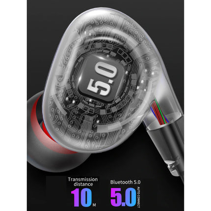 X9 Bluetooth 5.0  Oortjes met Nekband Oortelefoon iOS/Android Earphones Ecouteur Clear Sound Zwart 