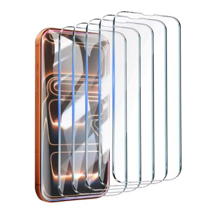 5-Pack iPhone 17 Screen Protector - Tempered Clear Glass Film